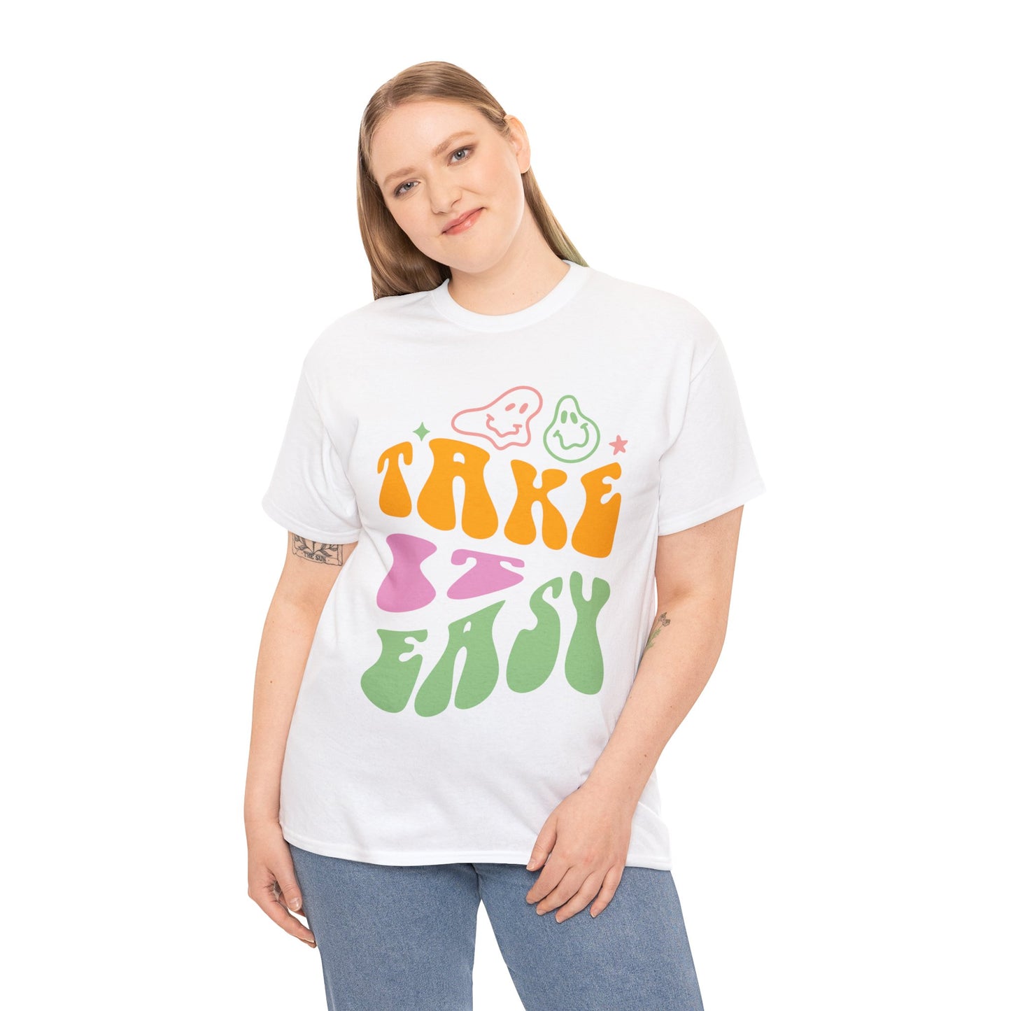 Take It Easy Men's Heavy Cotton Tee