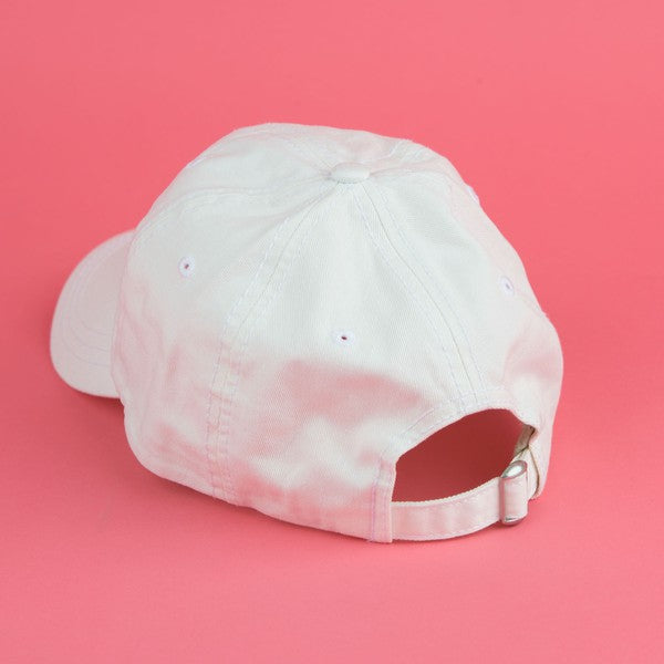 Beach Please Embroidered Colorful Canvas Hat