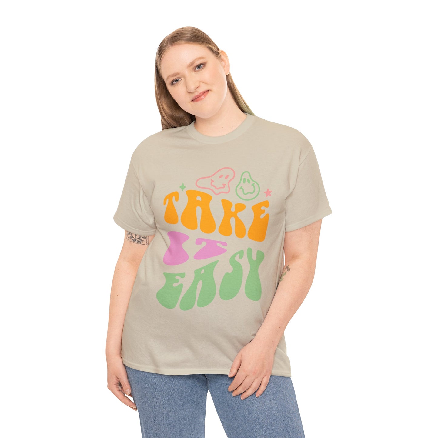 Take It Easy Men's Heavy Cotton Tee