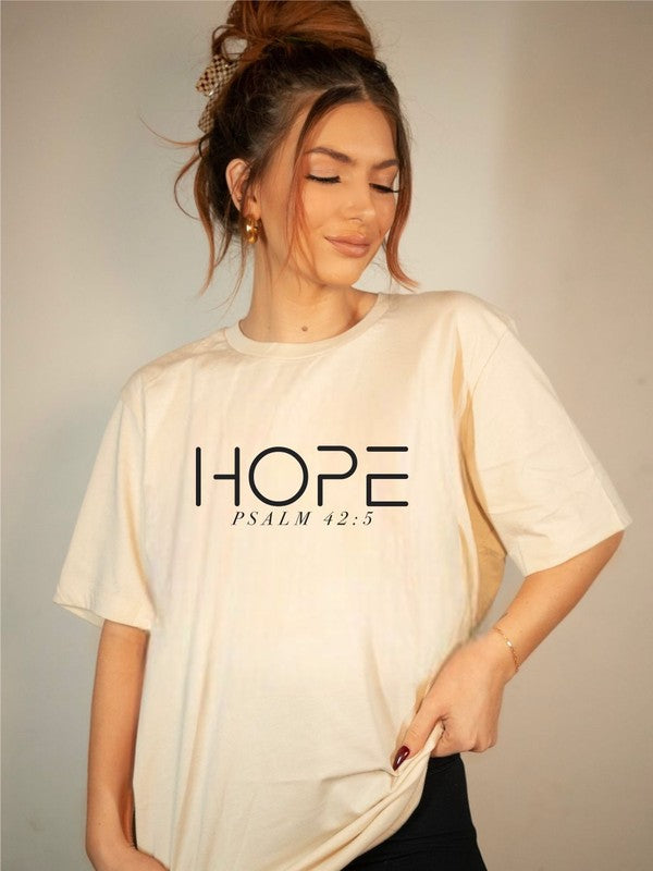 Hope Psalm 42:5 Short Sleeve Tee