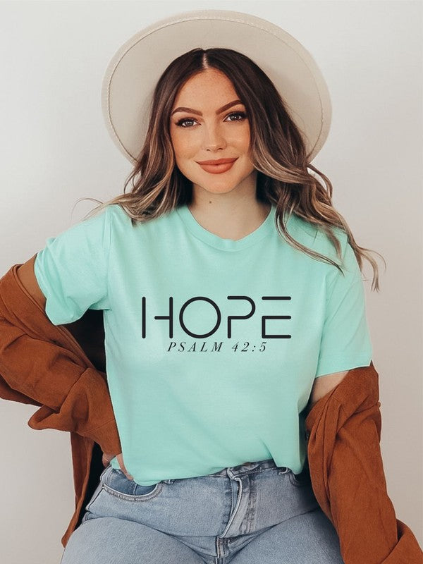 Hope Psalm 42:5 Short Sleeve Tee