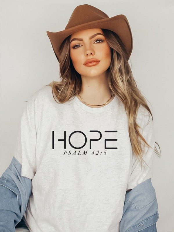 Hope Psalm 42:5 Short Sleeve Tee