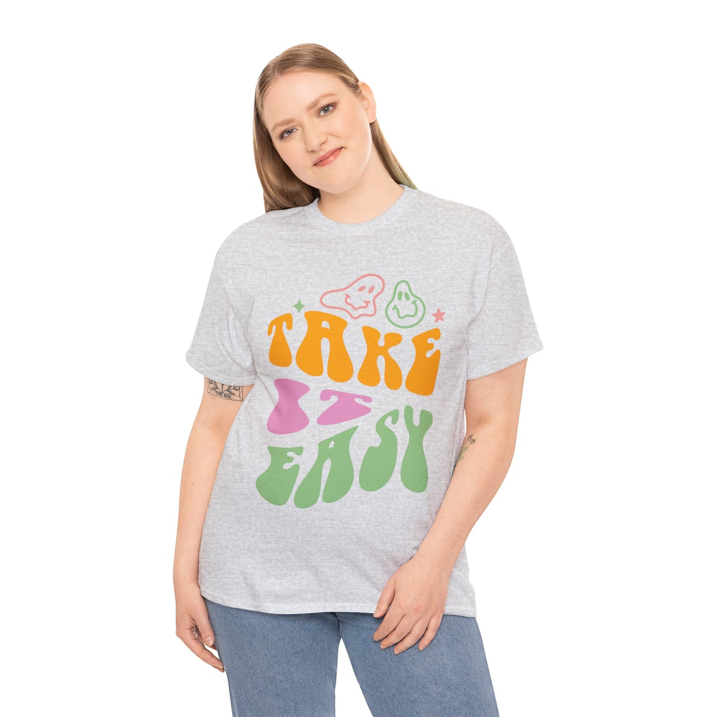 Take It Easy Men's Heavy Cotton Tee