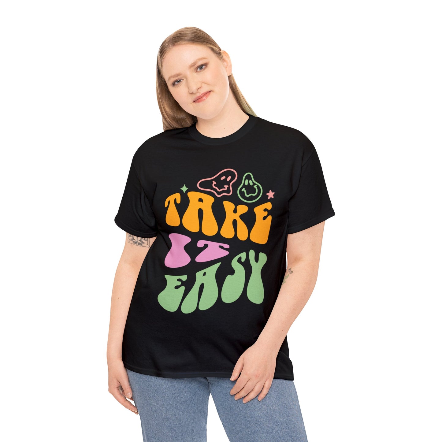Take It Easy Men's Heavy Cotton Tee