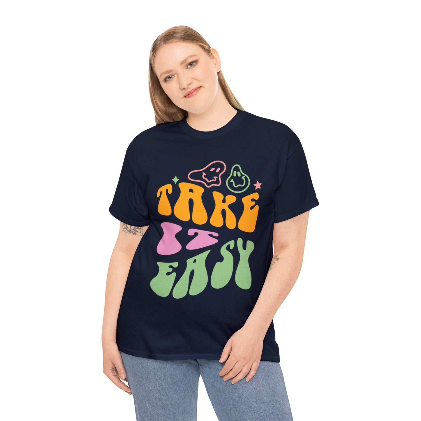 Take It Easy Men's Heavy Cotton Tee