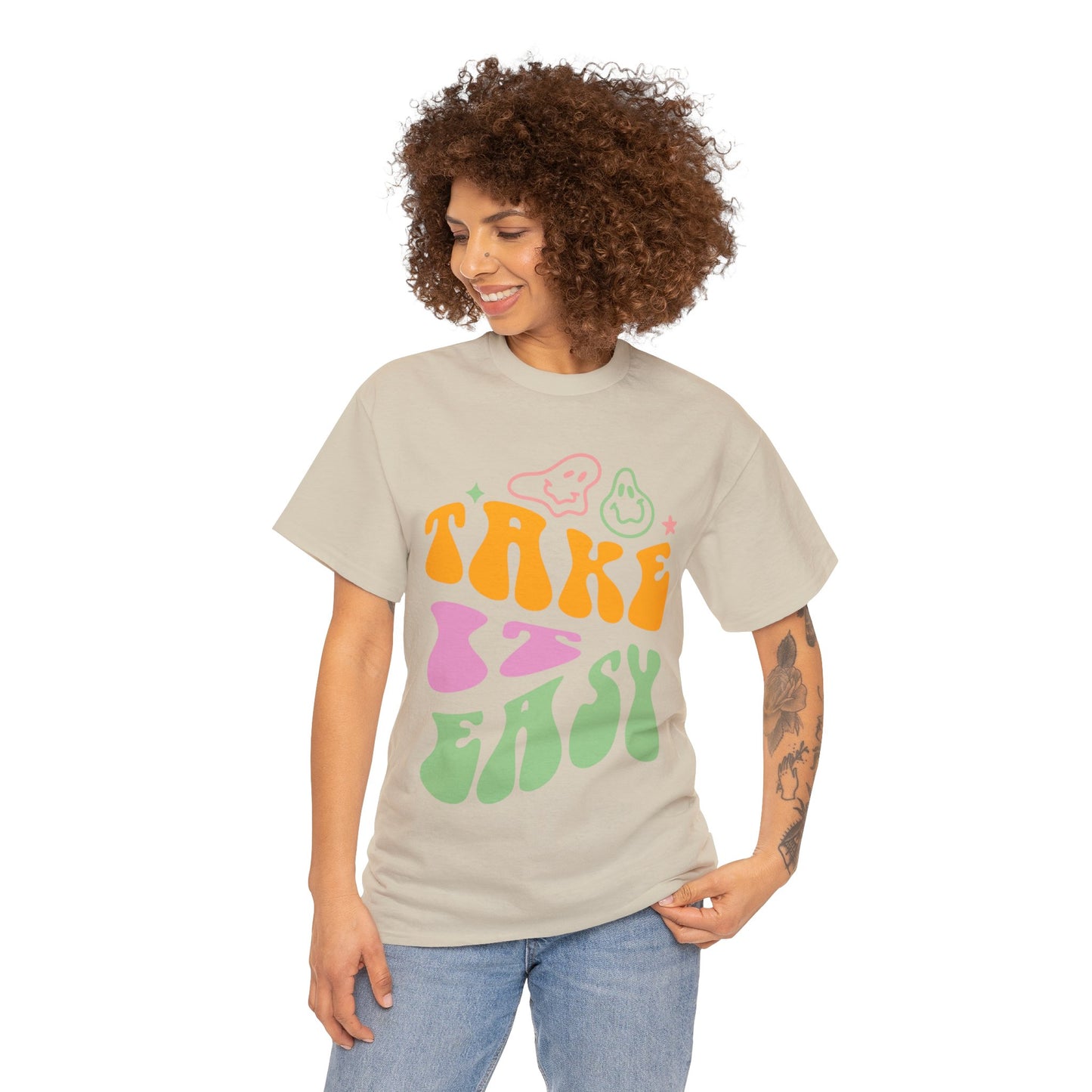 Take It Easy Men's Heavy Cotton Tee