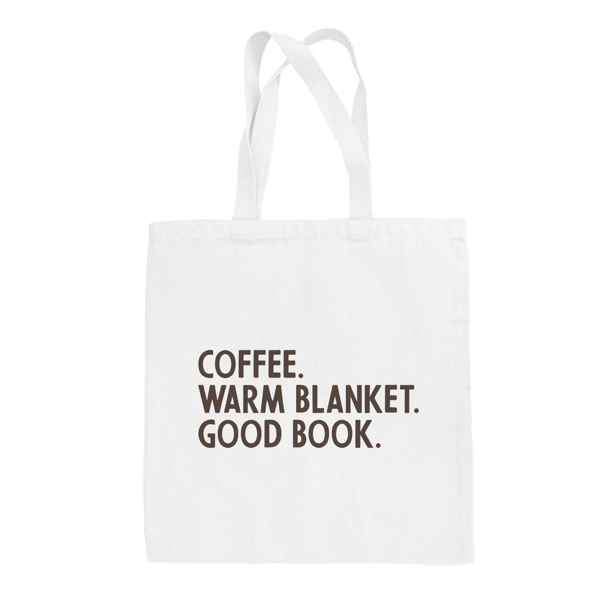 Coffee Warm Blanket Good Book (Tote Bag)