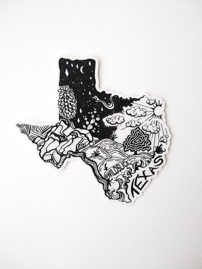 Texas State 4" stickers
