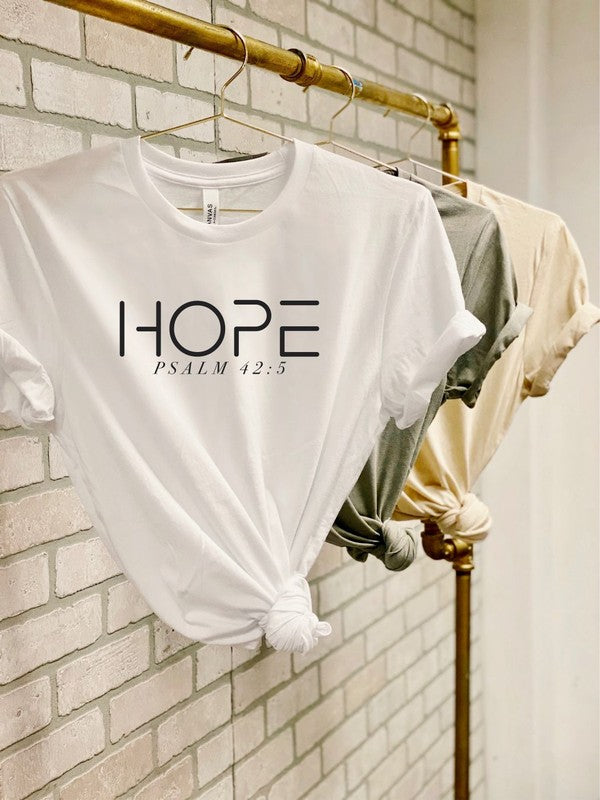Hope Psalm 42:5  Short Sleeve Tee