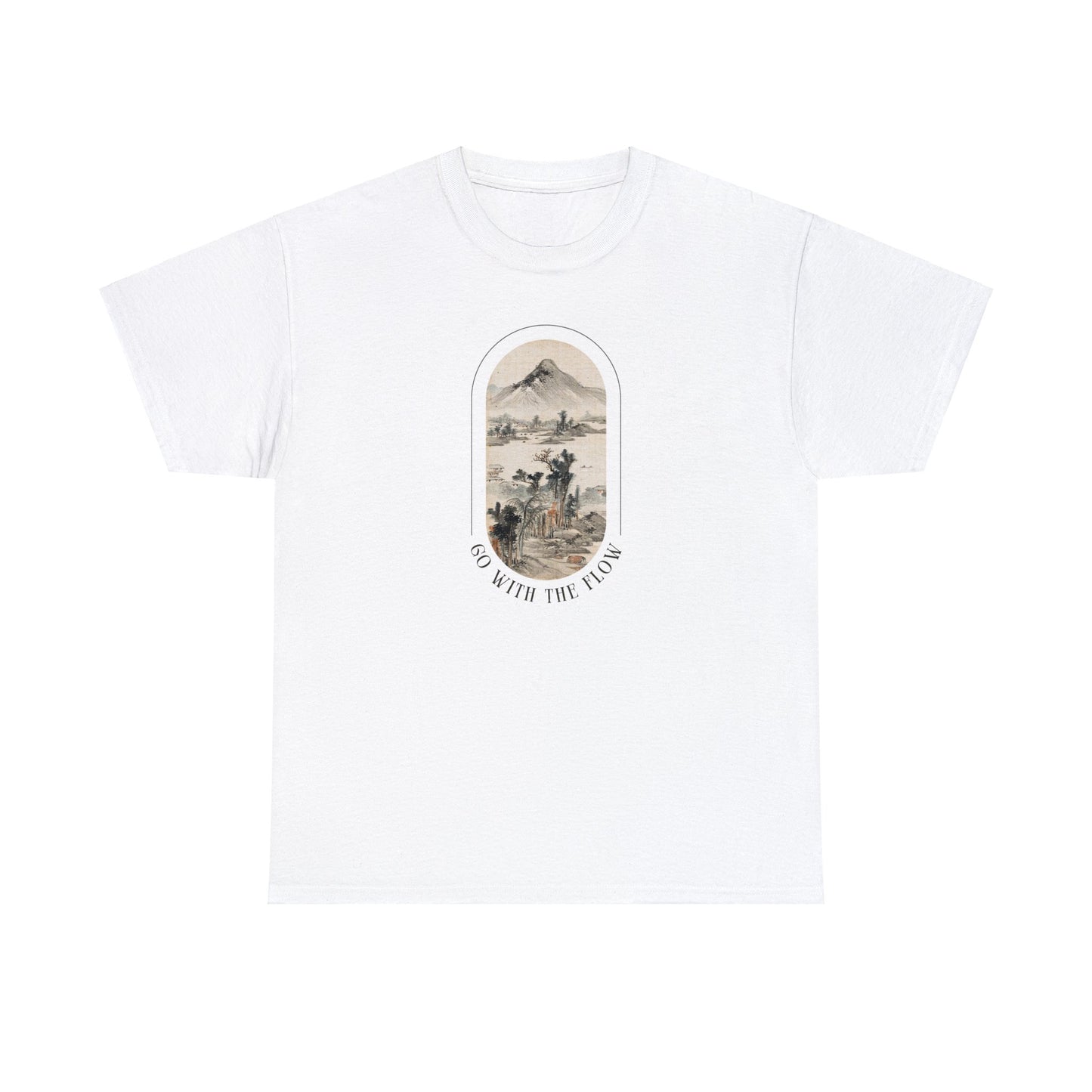 Go With the Flow Men's Heavy Cotton Tee