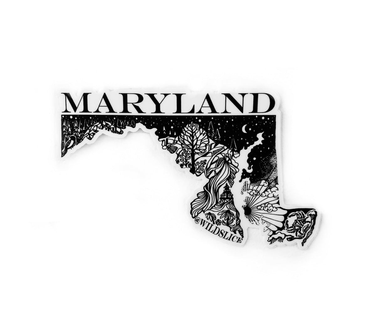 Maryland State  4" sticker