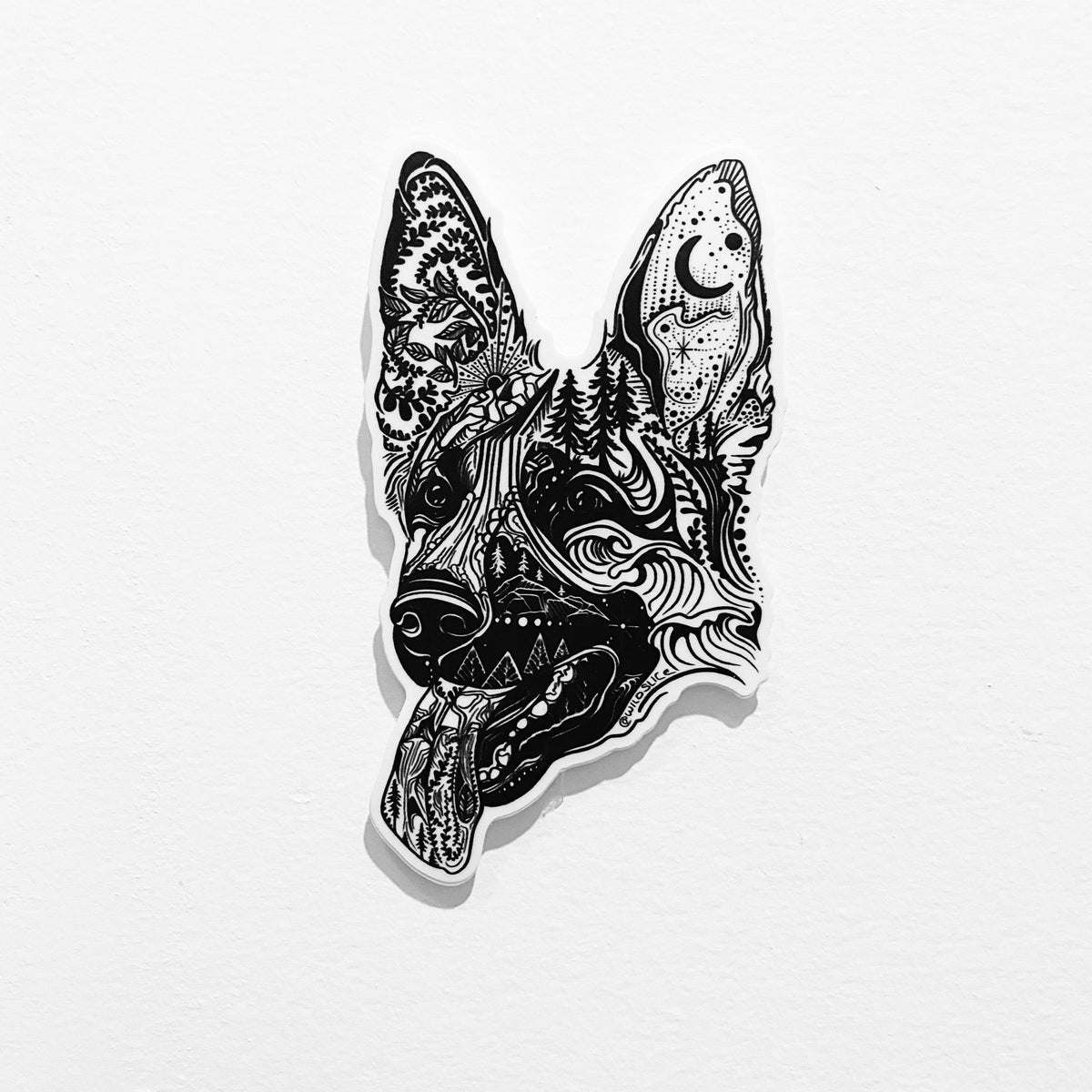 German Shepard GSD Dog Sticker