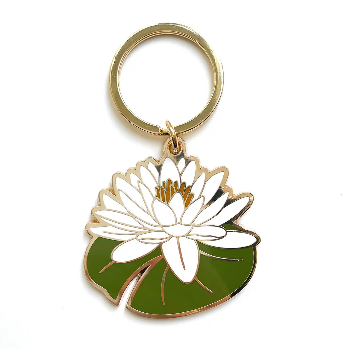 Lillian Water Lily Flower Keychain