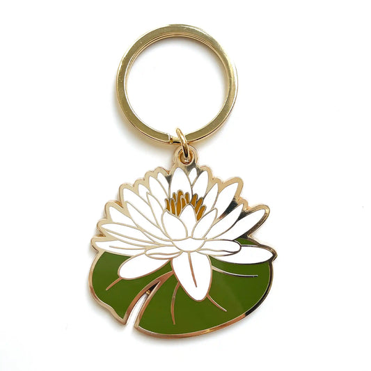 Lillian Water Lily Flower Keychain
