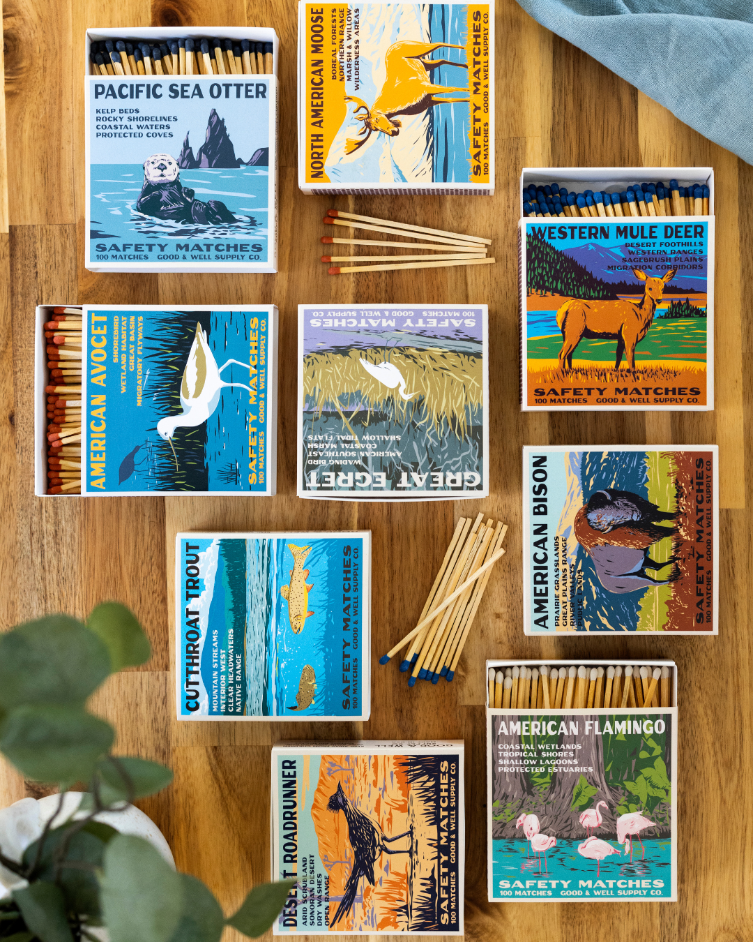 North American Moose Cabin Matches
